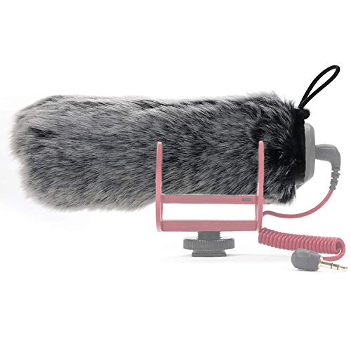 SUNMON Rode Deadcat Mic Windshield Fur Filter for Rode VideoMic Go Camera Microphone - Outdoor Mic Windscreen Wind Muff - color: Fur