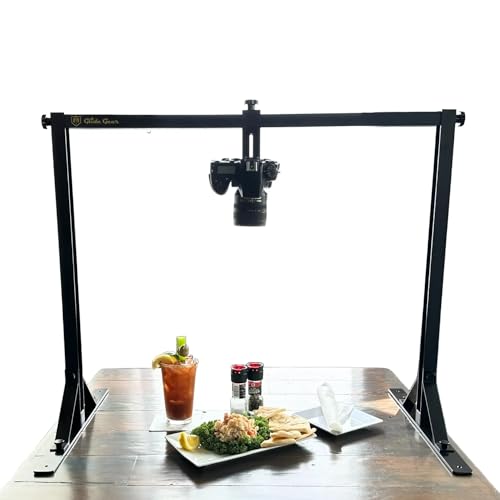 Glide Gear OH100 Professional Metal Overhead Table Top Mount Stand Photography Studio DSLR Video Camera iPhone Top Down Platform - size: OH 100