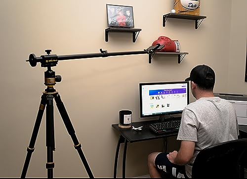 Glide Gear OH 50 Overhead Mount – DSLR, iPhone – 36" Arm, Tripod Extension, Ball Head, Heavy-Duty Metal - size: OH 50