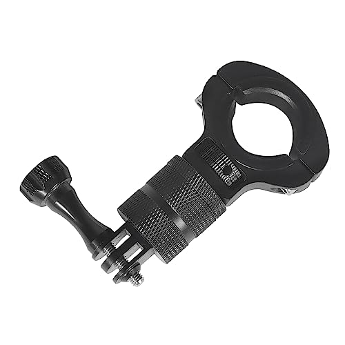 Motorcycle Handlebar Clip Holder 1/4 Screw Bicycle Bike Seatpost Clamp Compatible with Go-pro 11 ONE Action Camera Accessories (Black Set) - color: Black Set