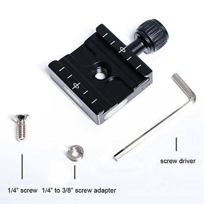 Aluminium 50mm Quick Release Plate QR Clamp Fits Arca-Swiss Standard for Tripod Ballhead