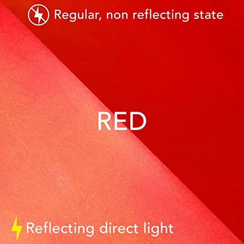 Reflective Vinyl Permanent Adhesive, 12x12 Reflective Vinyl Sheets Tape for Cricut, Cars, Bikes, Signs, Helmet Stickers, Address Numbers by Turner Moore Edition (White, Red, Green, Yellow, 4 Pack) - color: White, Red, Green, Yellow