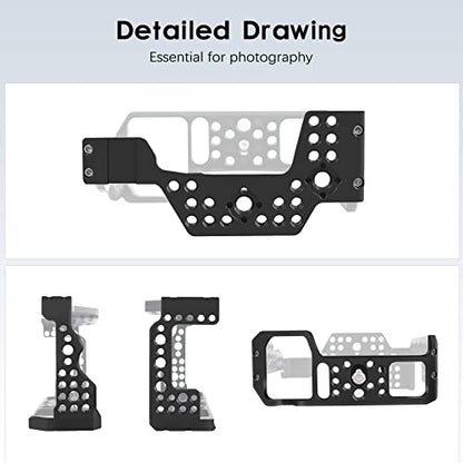 A7ii A7Riii A7iii cage,A9 / A7III / A7M3 / A7Riii / A7ii Camera Cage for Sony A9 A7M3 A7III A73 A7RIII A7R3 A7II Camera Case Rig Cold Shoe