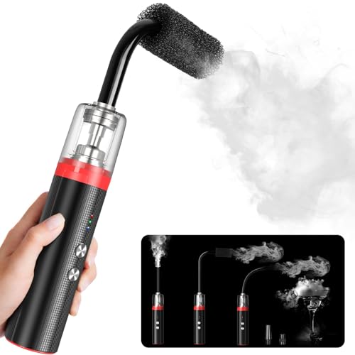 Portable Mini Fog Machine, 3 Adjustable Modes, Handheld Fog Machine with Remote Control Fogger for TikTok Live Streaming, Youtube Short Videos, Photography and Parties, Model Smoke L