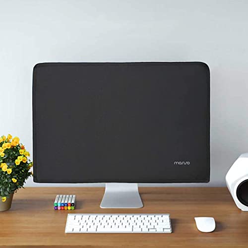 MOSISO Monitor Dust Cover 26, 27, 28, 29 inch Anti-Static Dustproof LCD/LED/HD Panel Case Computer Screen Protective Sleeve Compatible with iMac 27 inch, 26-29 inch PC, Desktop and TV, Black - color: Black, size: 26-29 inch