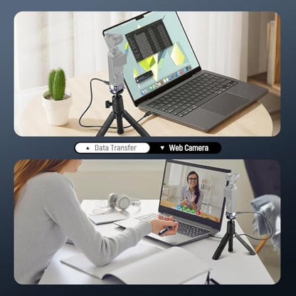 NEEWER Charging Adapter Base Compatible with DJI Osmo Pocket 4 & Pocket 3, Type C Charging, 1/4" Thread Arca Type Dovetail, Magnetic Folding Fingers for Tripod & Action Camera Mount Accessories, AC018 - style: AC018