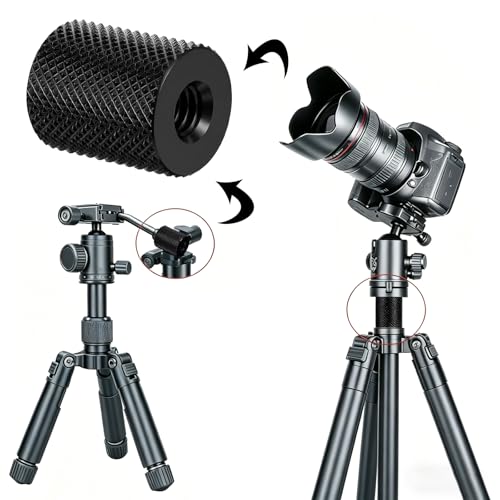 4 Pcs 1/4-20 Double Female Thread Tripod, Metal Camera Screw 1/4 to 1/4 Converter, Tripod Nut Connector for Magic Arm, Light Stand, Microphone Stand, Electric Rail, Camera Mount