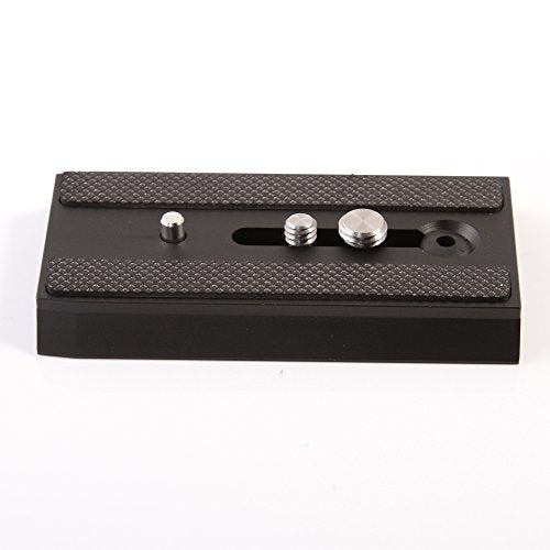 501PL Sliding Dovetail Quick Release Plate with 1/4"-20 & 3/8"-16 Mounting Screw for Manfrotto 503HDV 701HDV MH055M0-Q5 for 501, 503 & NG Tripod Heads, RC5 Quick Release QR System, Replaces #3433PL