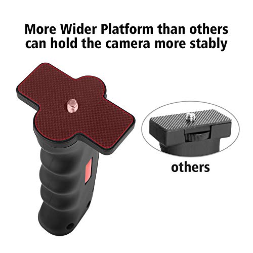 Camera Handle Grip,1/4" Camera Handheld Stabilizer with Wrist Strap,Chromlives Handle Grip Support Mount for DSLR Camcorder Smartphone Action Cameras Led Video Light
