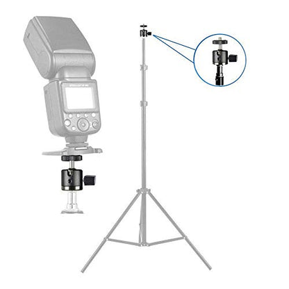 UTEBIT 20mm Mini Ball Head Tripod Head Mount with 1/4" hot Shoe, Black | 360° Rotatable Camera Mount Adapte Aluminium Ball Heads Compatible with Tripods, Monopods, HTC Vive, SLR Cameras Load 2.5lb - style: 20mm Ball Head