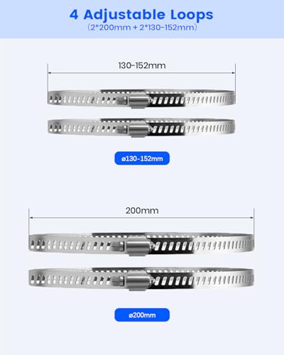 Metal Universal Vertical Pole Mounting Bracket for Security Cameras, Stainless Steel Corner Adapter with 4 Loops, Metal Holder for CCTV Cameras - size: 1 Pack