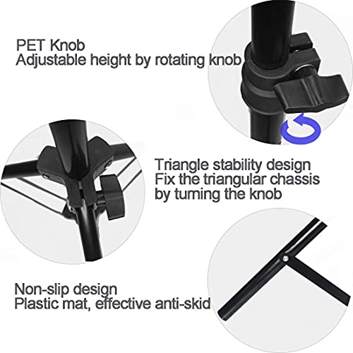 Tripod Stand, Mini Projector Stand,Lightweight Portable Projector Photography Light Stand Camera Tripod Flexibly Adjustable Height 22" to 61" Floor Stand Holder, inculded 360° Rotatable Head Ball - size: 31-61in