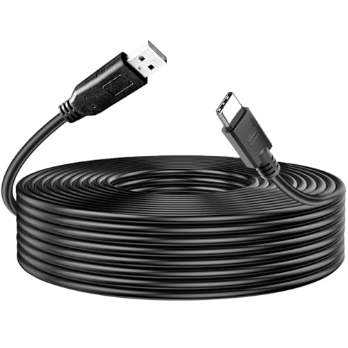 YOTETION 60FT Long USB2.0 A to C Cable, USB Male to Male, Compatible with Hard Drive, Camera, DVD Player, TV, Flash Drive, Hub, Monitor, Speaker, and More - style: 60 FT
