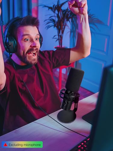 QuadCast 2 Pop Filter Windscreen Compatible with HyperX QuadCast 2 Microphone - Mic Foam Windscreen Noise Reduction,Improved Sound Quality