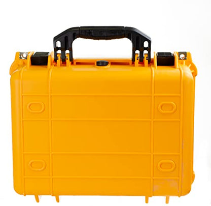 Eylar Standard 16" Gear, Equipment, Hard Camera Case Waterproof with Foam TSA Standards - color: Yellow