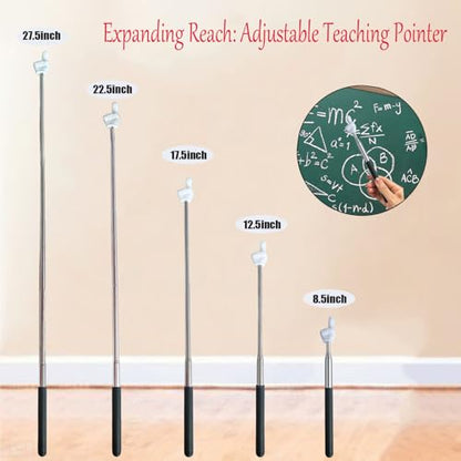 Extendable Teacher Pointer - Versatile, Adjustable, Ergonomic Teaching Aid & Presentation Tool for Classroom & Meetings（2 Color） - color: 2 Color