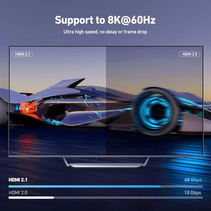 BENFEI USB 3.0 HDMI KVM Switch(8K@60Hz) with 4 USB 3.0 Ports for 2 Computers Sharging Monitor Keyboard Mouse - style: 8K HDMI Switch USBA*4