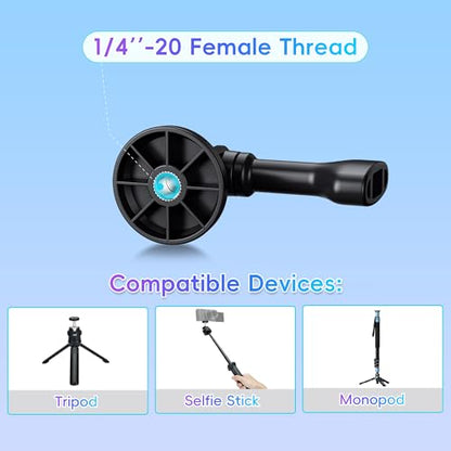 JJC Stylish 1/4 Tripod Mount Adapter for GoPro Go Pro Hero 13 12 11 10 9 8 7 6 5, DJI Osmo Action 4 3, AKASO, Insta360 Ace Pro and Other Action Cameras on Standard 1/4"-20 Tripod Selfie Stick Monopod - size: Tripod Mount (1-Pack)