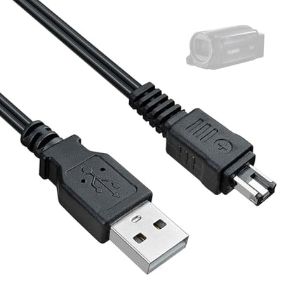 Replacement CA-110 USB Power Supply Charger Cable Charging Cord Compatible with Canon VIXIA HF R800, R700, R600, R500, HF M50, M52, M500, R20, R21, R30, R32, LEGRIA HF R206 R26 Camcorders