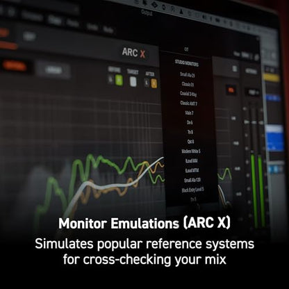 IK Multimedia ARC X Room Correction, Monitor Calibration & Speaker Emulation – Studio Acoustic Measurement Mic, Virtual Monitoring & Low-Latency Plug-in Included - size: ARC X w Mic