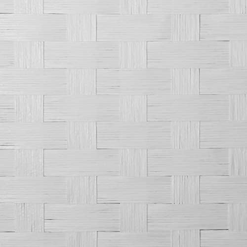Red Lantern 2 ft. Short Woven Fiber Folding Screen - 8 Panel - White - color: White, size: 8 Panel
