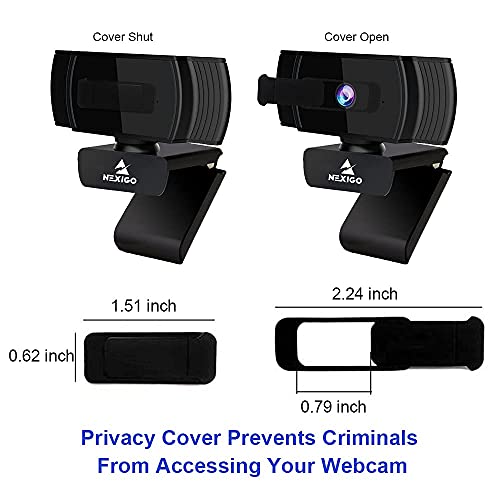 NexiGo N930AF Webcam with Microphone for Desktop, Autofocus, Webcam for Laptop, Computer Camera, 1080p HD USB Web Camera, Compatible with Zoom/Switch 2/Teams/Webex - style: 1080P Webcam