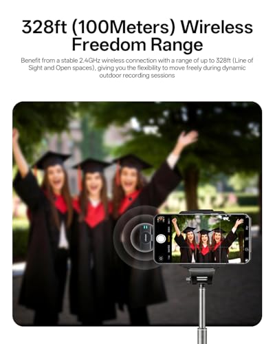 Wireless Lavalier Microphone for iPhone 17/16/15/14, iPad & Android, Magnetic Clip-on Mini Mic with Charging Case,30H Playtime Plug-Play Lapel Lavalier Mic for Vlog TikTok, AI Noise Reduction