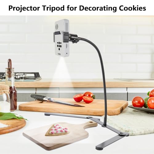 Overhead Phone Mount,Foldable Gooseneck Phone Holder,Overhead Tripod for iPhone, Webcam, Gopro, Pico Projector, Phone Stand for Recording, Live Streaming, Online Teaching
