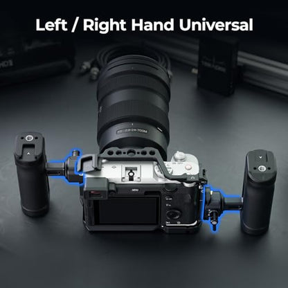 SmallRig NATO Clamp Mini Side Handle with NATO Rail & 1/4''-20 Locating Screw, Ergonomic Camera Side Handle for Left and Right Hand, 30mm/1.2in Up and Down Adjustable, Max. 10kg Payload - style: NATO + 1/4''-20 Locating Screw