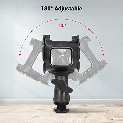 SmallRig Microphone Shock Mount Cold Shoe Pinch for Camera Shoe Boompole | Compatible with camera shoe mounts and boompoles