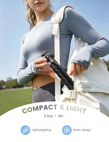 Lamicall Tripod for iPhone - [Ultra-Stable] Phone Tripod with Wireless Remote, Mini Flexible Phone Stand for Recording with 1/4'' Screw and Cold Shoe for iPhone Gopro Camera Pocket 3/4 fit Vlog Travel - style: Standard
