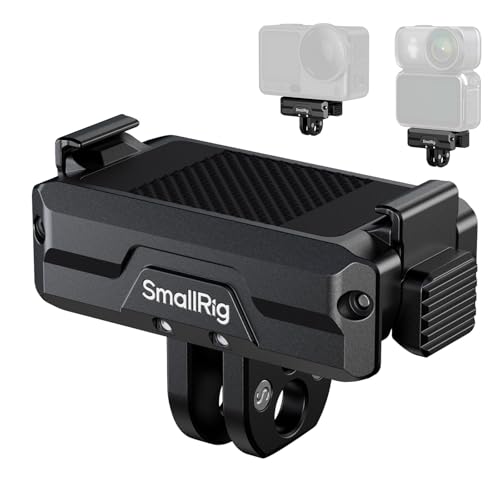 SMALLRIG Magnetic Adapter Holder Dual-Mount Support for DJI Osmo Action 6/Osmo Nano, Bidirectional Quick Release Magnetic Folding Adapter Mount with 2-Prong Mount and 1/4"-20 Threaded Hole - 5890 - style: 2-Prong Mount