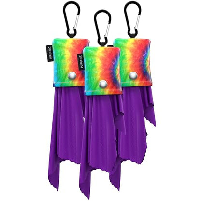 Microfiber Cloth & Glasses Wipes (3 Pack) Lens & Glasses Cleaning Cloth - Eyeglass Cleaner - Camera Lenses & Gadget Delicate Screens - Tie Dye - color: Tie Dye, size: 3 Pack