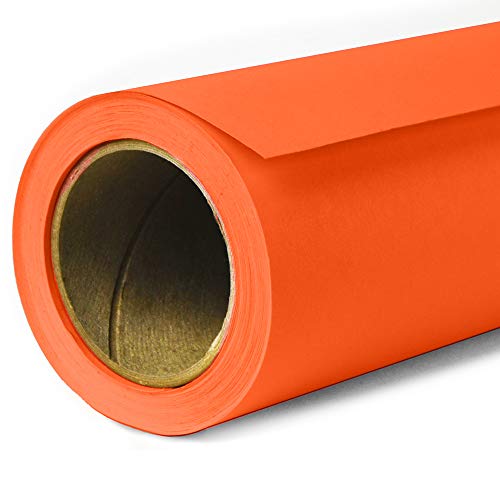 Savage Seamless Paper Photography Backdrop - Color #82 Tangelo, Size 26 Inches Wide x 36 Feet Long, Backdrop for Tabletop Product Photography and Crafting - Made in USA - color: Tangelo, size: 26 in x 36 ft