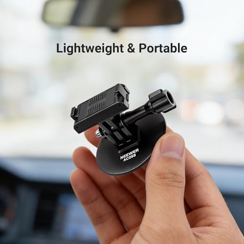 NEEWER Adhesive Base Mount Kit Compatible with DJI Osmo Nano/Osmo 360/Action 6 5 Pro 4 3, Magnetic Quick Release Adapter Stand Bracket Action Camera Accessories for POV Video Recording, AC058 - style: AC058