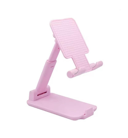 Desktop Phone Holder Stand Phone Support Adjustable Angle Height Cell Phone Stand Universal for iPhone 14 15 16 13 pro max，All Smart Phones (Pink) - color: Pink