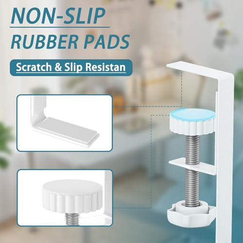 Under Desk Cable Management Tray, No Drill Mesh Desk Cable Tray, Wire Management Tray Cable Management Rack, Wire Organizer and Cable Management Box (White) - color: 1Pack-White (15.3'')