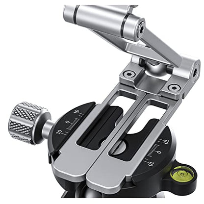 LEOFOTO PS-4 Silver Ultra Compact & Lightweight Smartphone Clamp/Holder/Video/Selfie Stand/Easel Arca/RRS Compatible - color: LF-PS-4-Silver