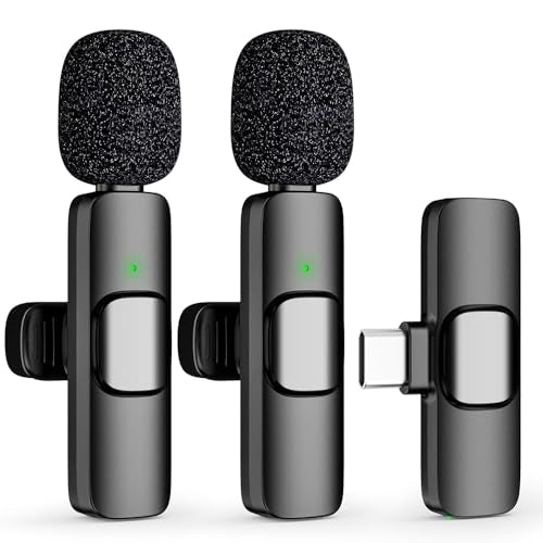 USB C Mini Lavalier Microphone for iPhone 15 16 and Android Devices