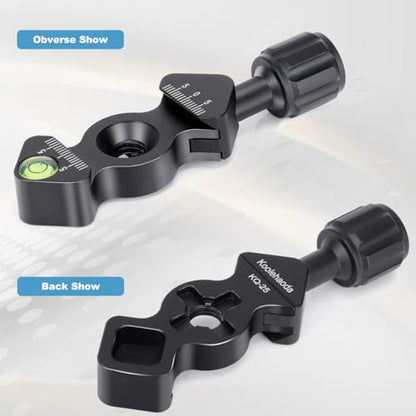 koolehaoda Aluminum Quick Release Plate & Clamp, Arca Swiss Standard | QR Plate Clamp for Tripod Ball Head Monopod L Bracket, Universal Fit, Lightweight Aluminum Alloy Camera Mount