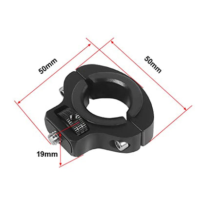 Motorcycle Handlebar Clip Holder 1/4 Screw Bicycle Bike Seatpost Clamp Compatible with Gopro 13 ONE Action Camera Accessories (Black Clip) - color: Black Clip