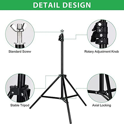 Backdrop Stand Kit 8.5x10ft,Adjustable Photo Video Studio Background Stand Backdrop Support System for Wedding Parties,Birthday, Portrait Photography with 4 Clamps and Carrying Bag - color: BJJ 2.6x3M