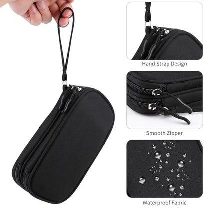 JIAKAI Travel Cable Organizer - Electronics Accessories Bag-Black - color: Double Layer - Black