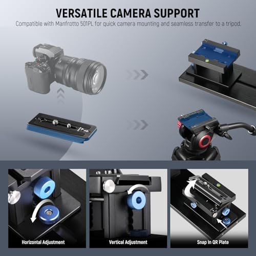Neewer Teleprompter X14 III with RT113 Remote/App Control, 45° Tilt 14" Beamsplitter All Metal Frame Upgraded Camera Mount QR Plate Compatible with Manfrotto 501PL for iPhone iPad DSLR, Assembly Free - style: X14 III
