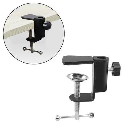 Metal Desktop Fixed Cantilever Bracket C-Type Clamp Table Lamp Adjustable Universal Bracket Replacement for Swing Arm Desk Lamp Microphone Stand Lighting Aromatherapy Device Accessories Base