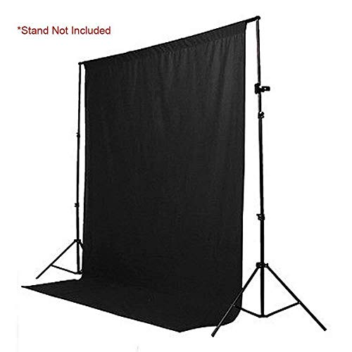 StudioFX Muslin Backdrop 100% Cotton Photography Photo by Kaezi Photo (Black Muslin - 10ft x 10ft) - size: Black Muslin - 10ft x 10ft