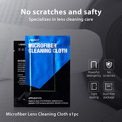VSGO Professional Camera Cleaning Kit – for Canon, Nikon, Sony, DSLR & Mirrorless Cameras, Includes Lens Cleaning Pen, Air Blower, Sensor Swabs for Full Frame & APS-C, Microfiber Cloth - size: VS-A7E-for Sensor & Lens