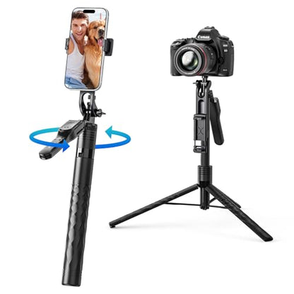 ORICO 69" Phone Tripod & Selfie Stick - 360° Rotatable Phone Holder for Multi-Angle Shooting, Wireless Remote, Extendable Stand for iPhone, Android, Camera, GoPro, Travel, Vlog, Recording - SPM175 - size: 69''