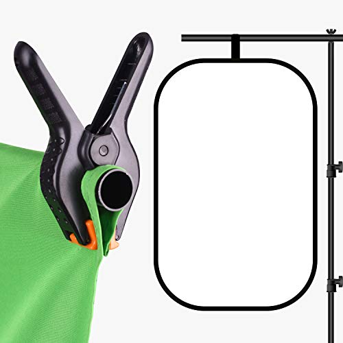 EMART 3x6.5ft Portable T-Shape Backdrop Stand with Adjustable Green Screen Photo Background Holder for Photography,Photoshoots, Parties, and Zoom - size: 3ft x 6.5ft