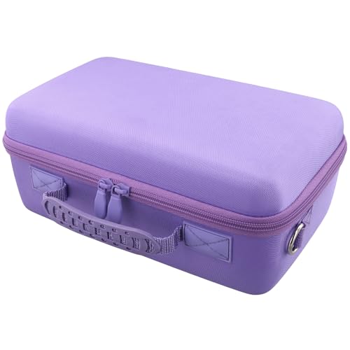 Camera Case Compatible with Canon EOS Rebel T7/T100/R50/R100/R5/R6 V//R6 Mark II DSLR Camera with 18-55mm Lens,Sony,Nikon DSLR Camera Protective Case with Shoulder Strap (Purple Case) - color: Purple Case